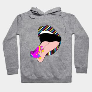 The sexy retro mouth of the 80's Hoodie